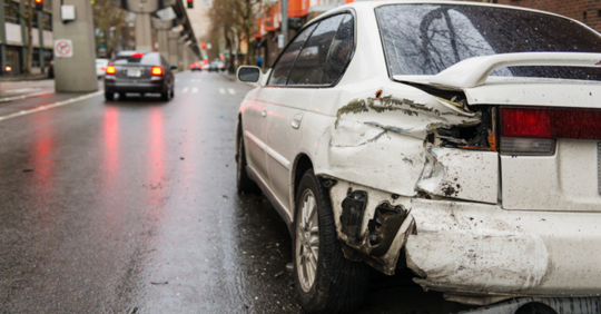 Car hit by a hit and run