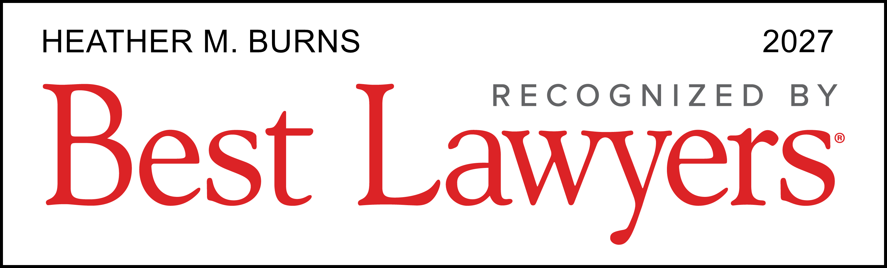 Best Lawyers 2027 - Heather Burns