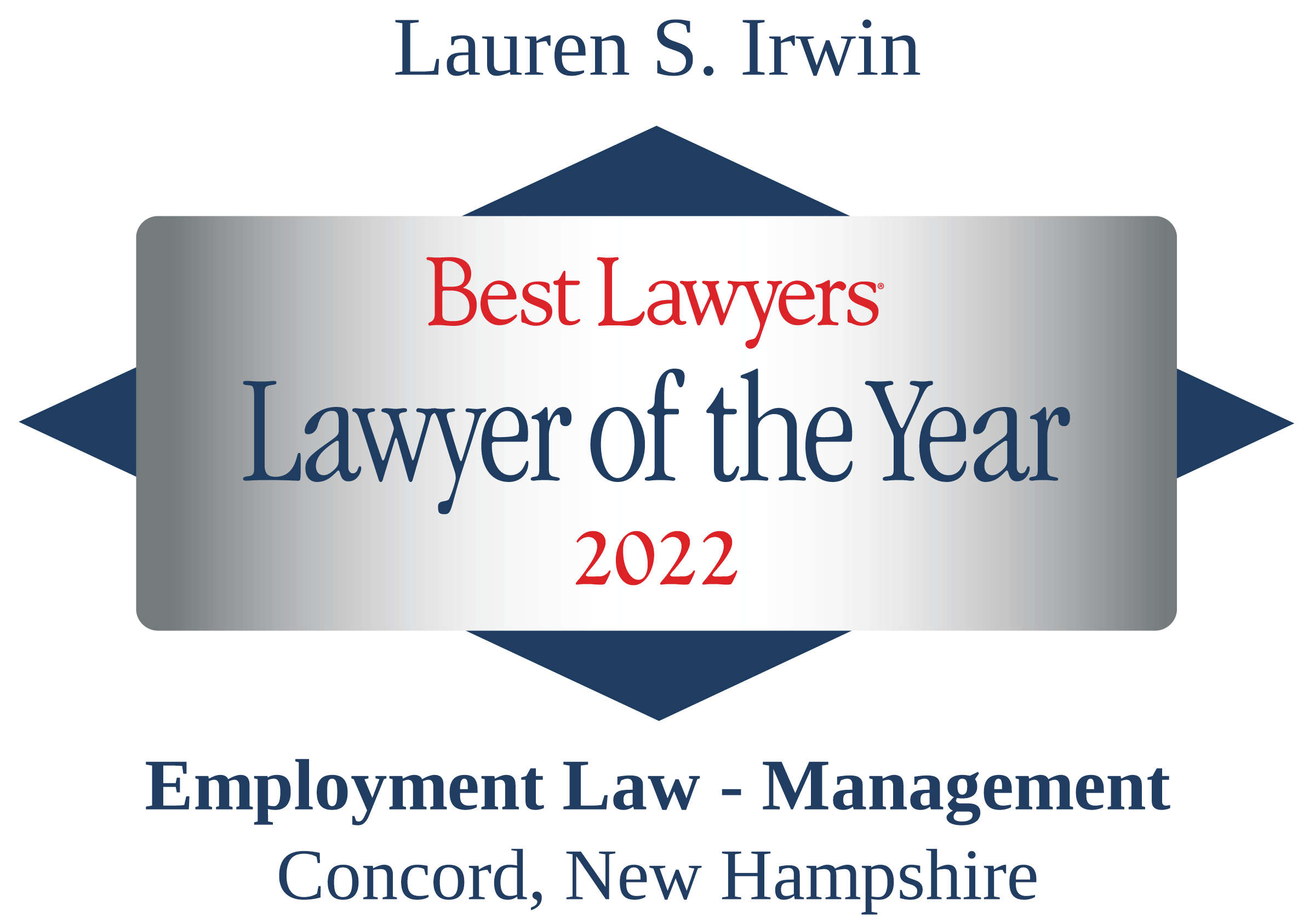 Best Lawyers Lawyer of the Year 2022- Employment Law