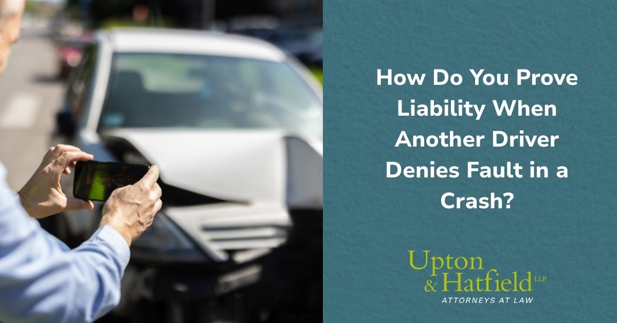 Another Driver Problem How Do You Prove Liability When Another Driver Denies Fault in a Crash?