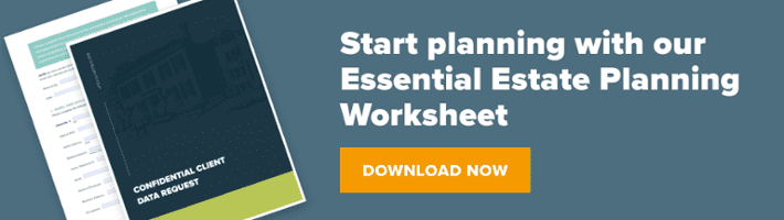 Estate planning worksheet