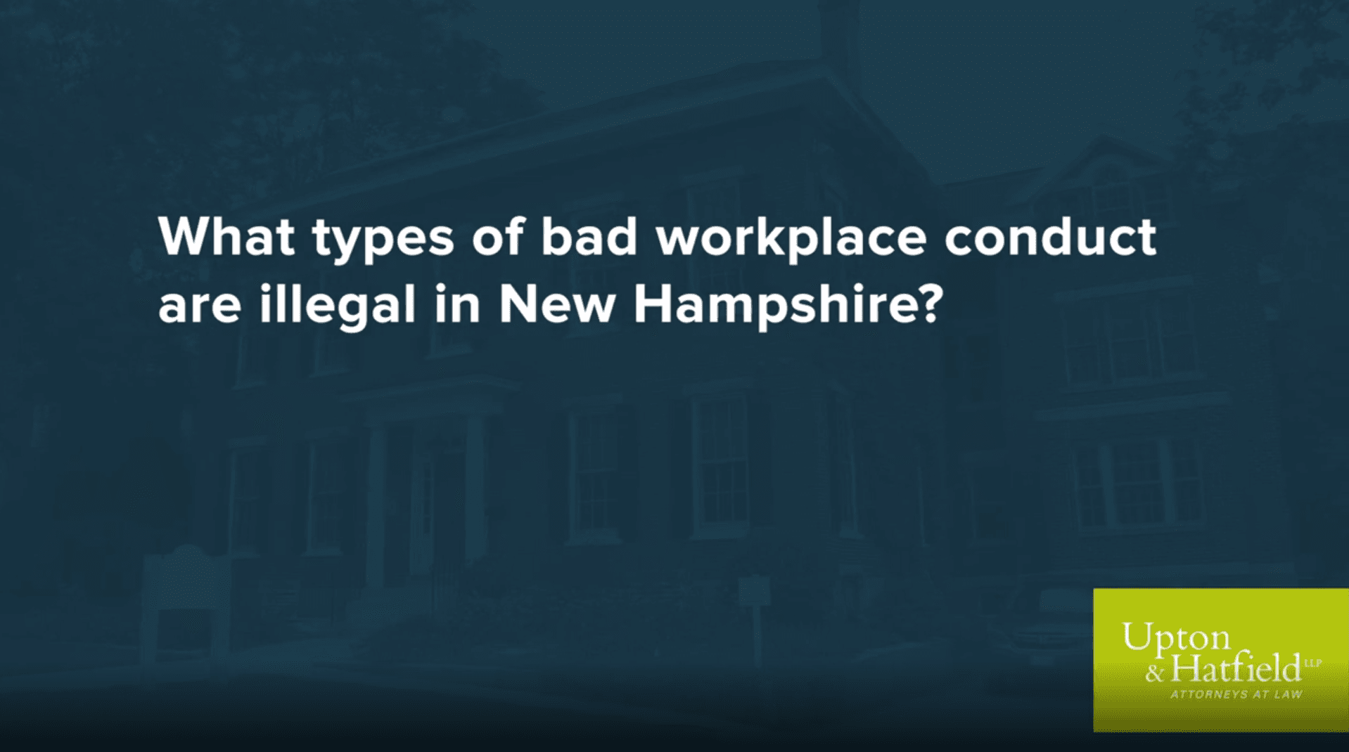 Video Here's What's Considered Discrimination in the Workplace in NH